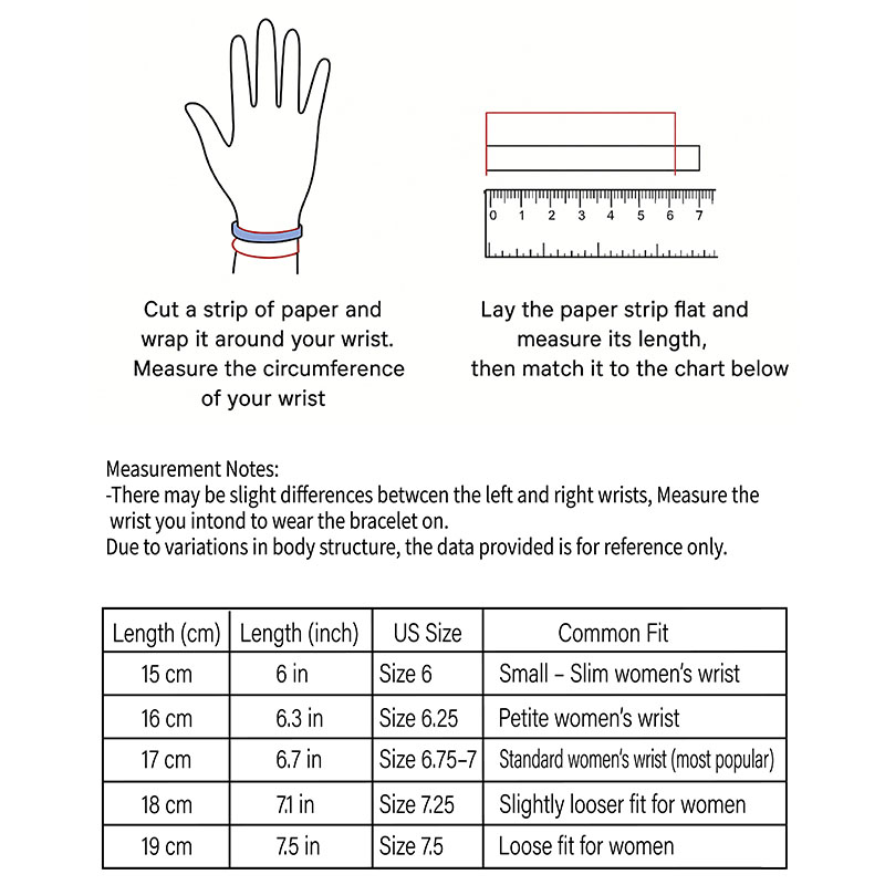 Bracelet Measurement Guide