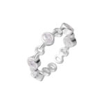 S925 Sterling Silver Oval Openwork Zirconia Ring - Image 6