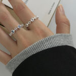 S925 Sterling Silver Oval Openwork Zirconia Ring - Image 2