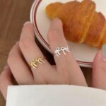 S925 Sterling Silver Bow Open Ring - Image 2