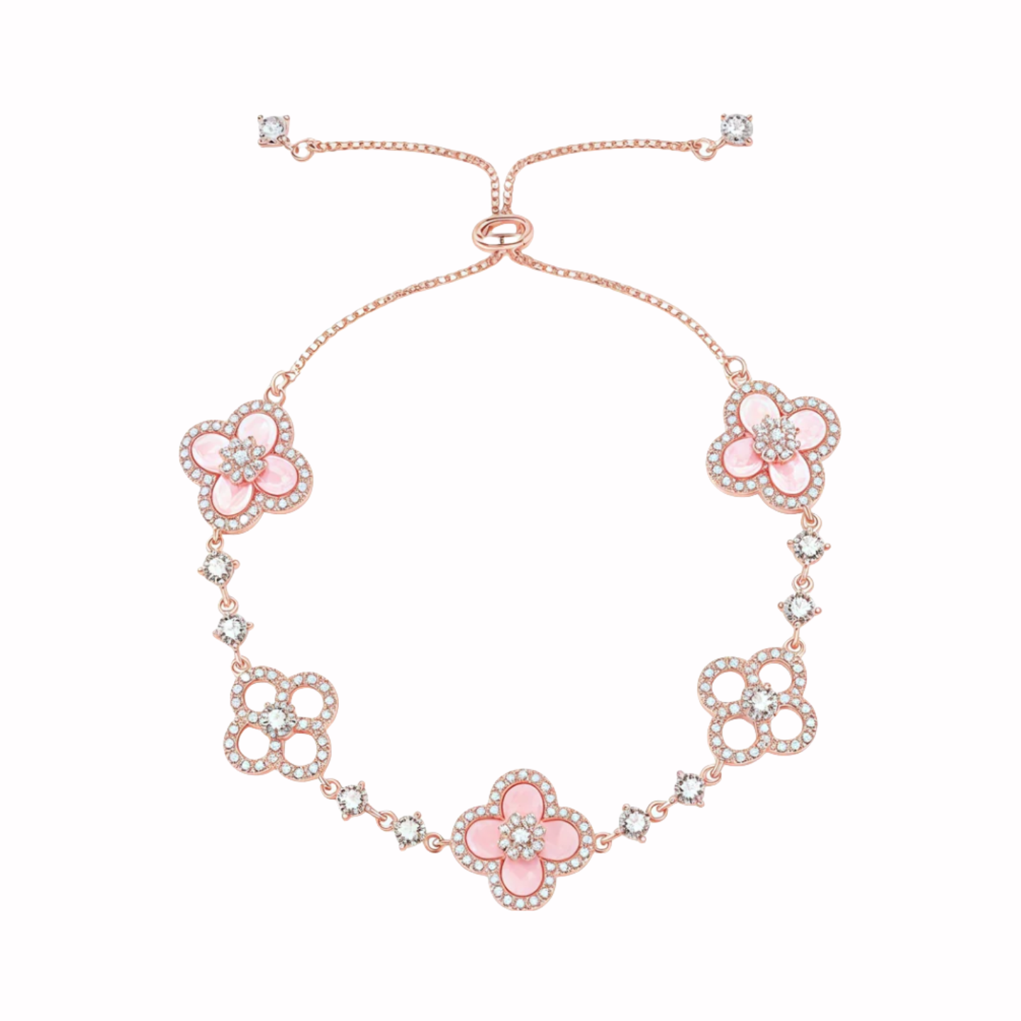 2f691fb1-6ba9-4ad0-b39f-6fc182fecbb7 Heart Bloom Bracelet - Image 1