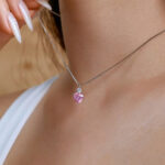 Pink Cloud Drop Necklace - Image 9