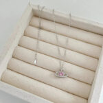Pink Cloud Drop Necklace - Image 10
