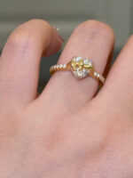 Gold Bow Heart Ring - Image 4