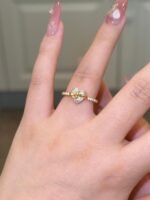 Gold Bow Heart Ring - Image 3