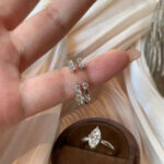 s925 High-quality rectangular ring with cultured pearl stone crafted from sterling silver - Image 6