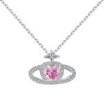 Pink Cloud Drop Necklace - Image 12