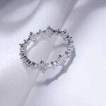 S925 Sterling Silver Ring Set with 5A Zircon - Image 4