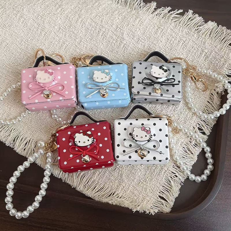 O1CN01BIjOr72KhozbO5gav_!!2219537549589-0-cib Mini Kitty Cat Polka Dot Bag - Image 1