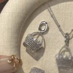 Pearl Flower Basket Pendant Necklace - Image 6